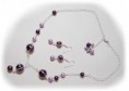 Fialové, opletené perličky PRODÁNO